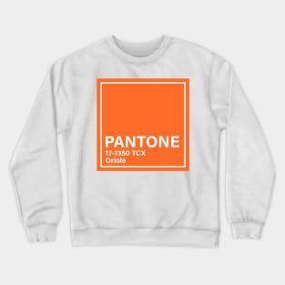 pantone 17-1350 TCX Oriole Crewneck Sweatshirt